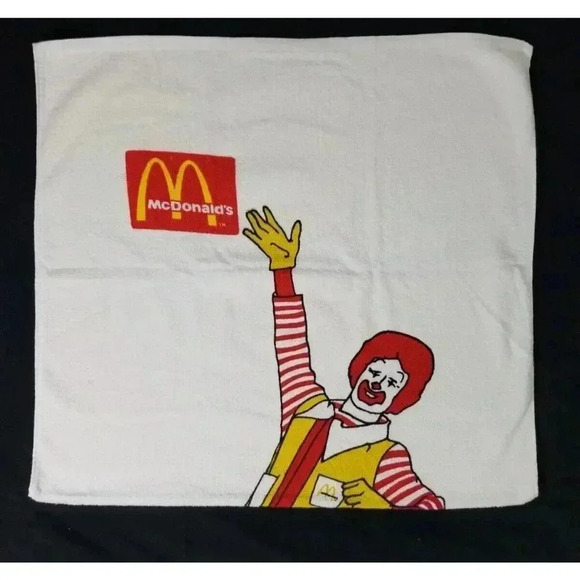 Vintage McDonald's Ronald McDonald Beach Towel New Old Stock 30"x56" Rare HTF - Picture 6 of 6